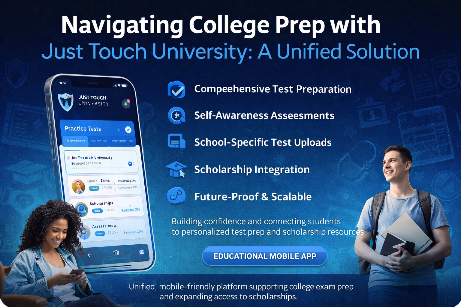 Just Touch University: Centralized College Prep Mobile App