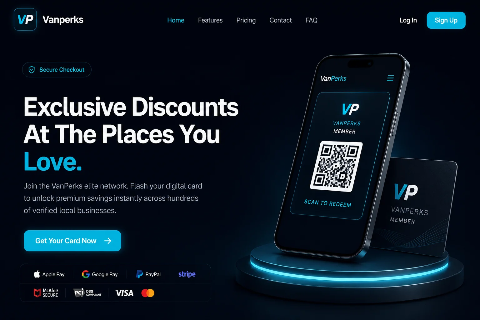 VanPerks — Digital Membership & Local Business Discount Platform
