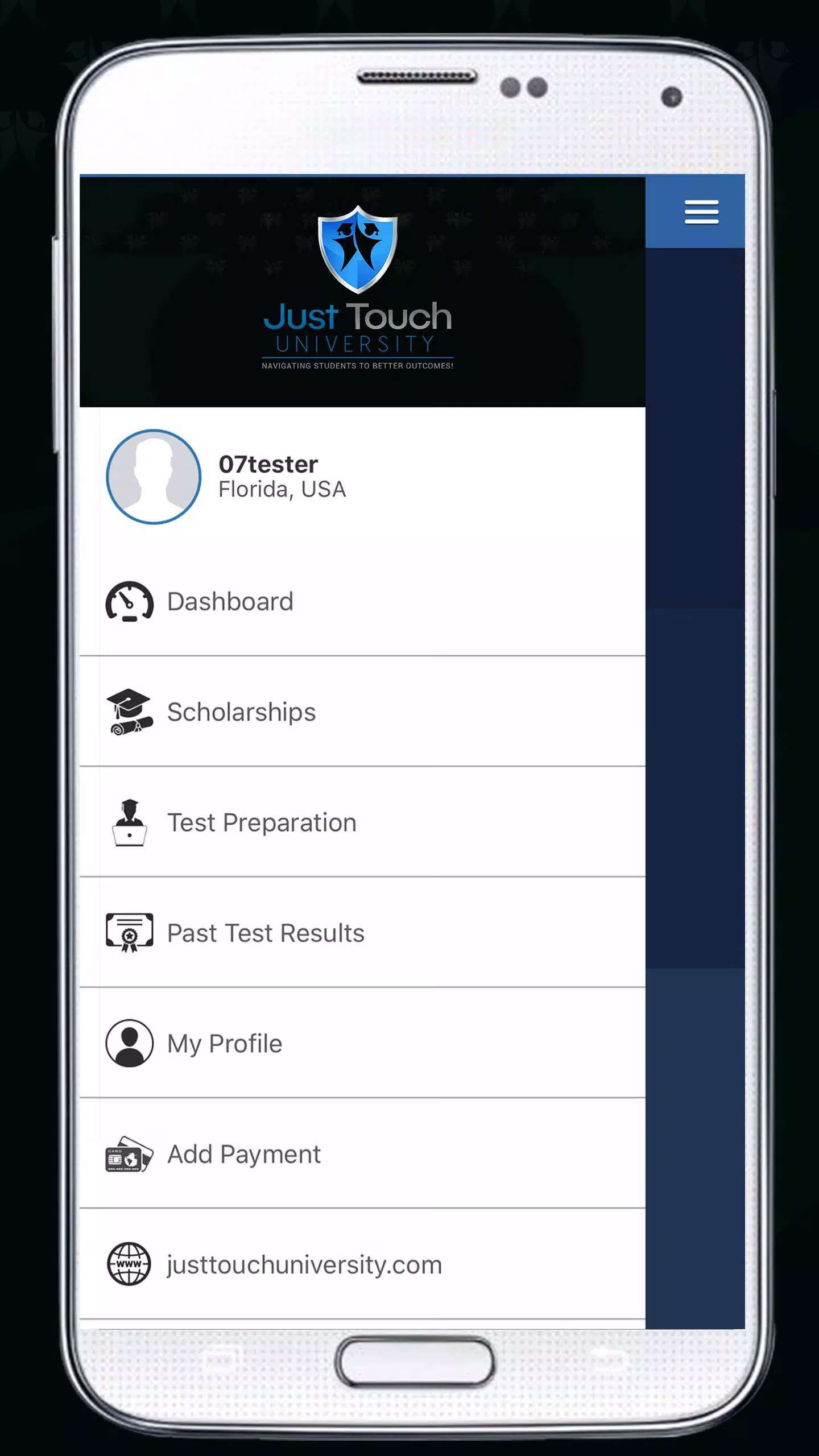 Just Touch University: Centralized College Prep Mobile App